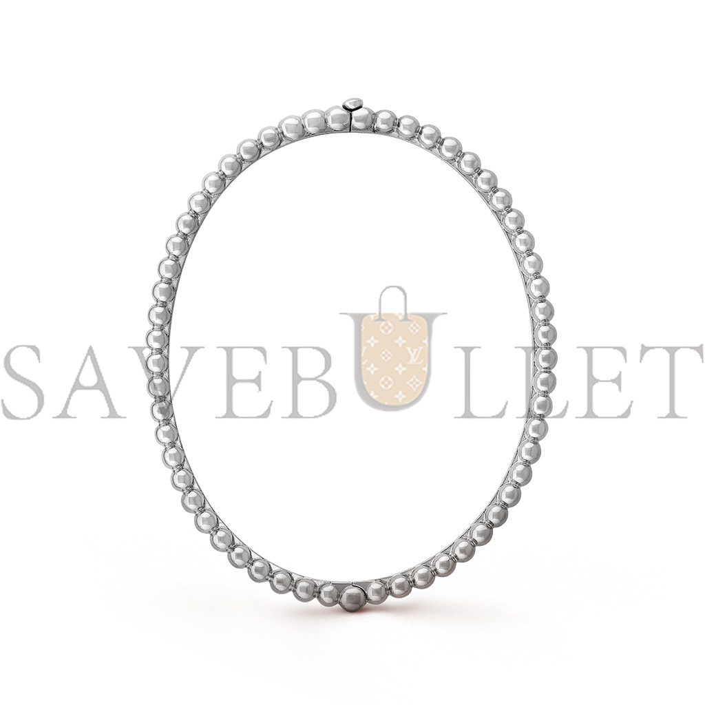 V*N CL*F arpels perlÉe pearls of gold bracelet, extra small model- white gold  vcaro7td00